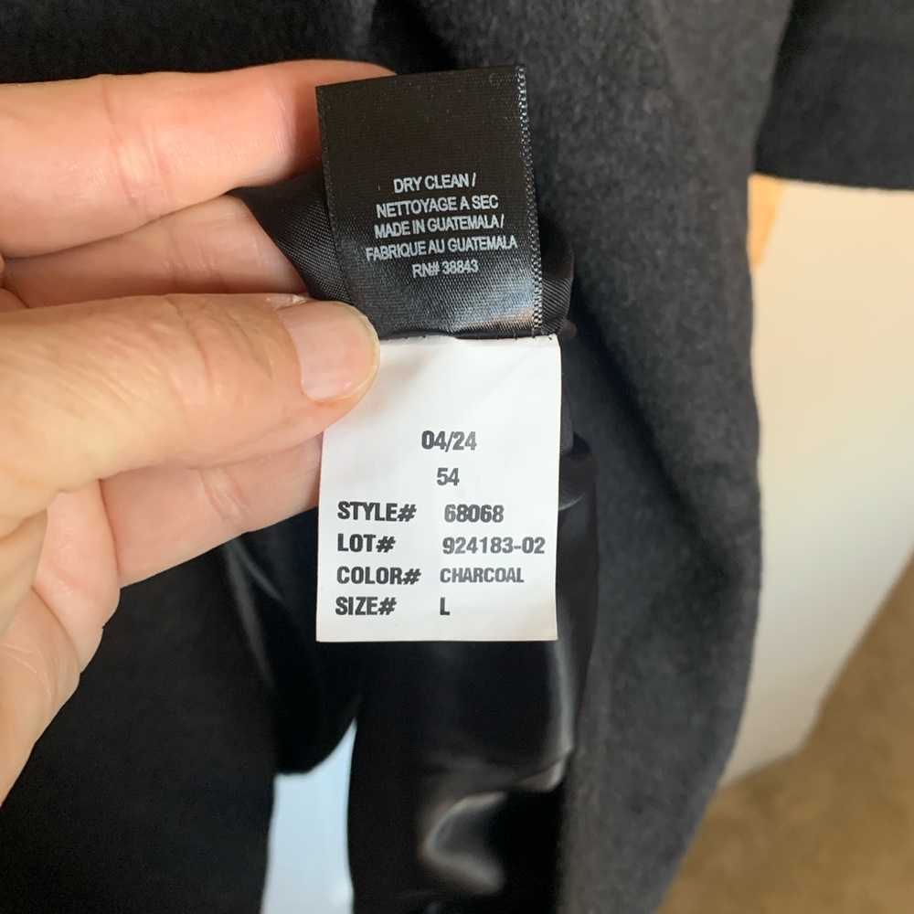 SAM EDELMAN Wool Blend Double Breasted Long Coat Size Large - Picture 11 of 12